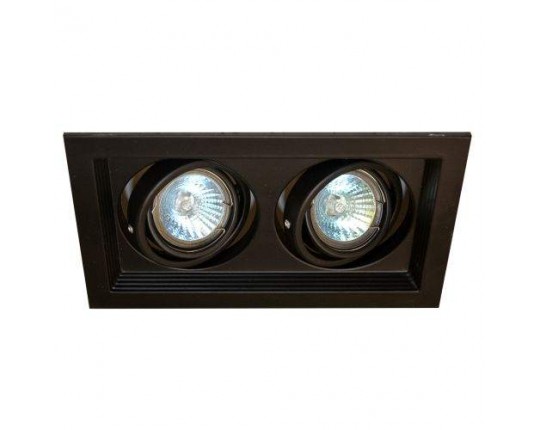 Светильник карданный MR16, 2*50W встраиваемый, GU5.3 BK IL.0006.6200