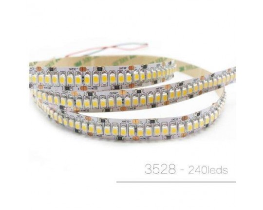 Лента светодиодная 12VDC 19.2W 4000K 2835/240, IP20. Белое основание