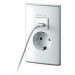 Розетка 220V 16A с зарядным устройством USB DC5V 2A. Parthenon White WRC 4707