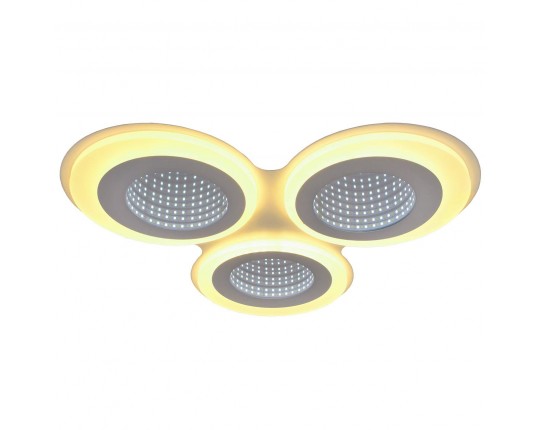 Люстра потолочная LED 65W, пульт ДУ, 3D, Tuya Smart PLC-8003-490