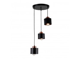 Люстра подвесная 3*60Вт E27 MD.8826-3-P BK+AB