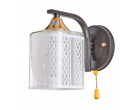 Бра 1*60Вт E27 MD.4092-1-W CF+FGD