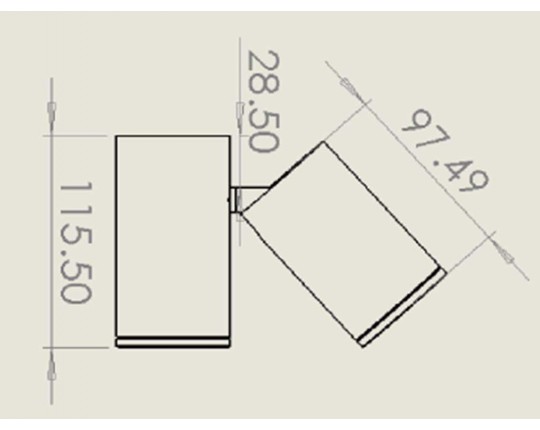 Светильник GU10 2*50W потолочный спот Белый IL.0005.5015-2
