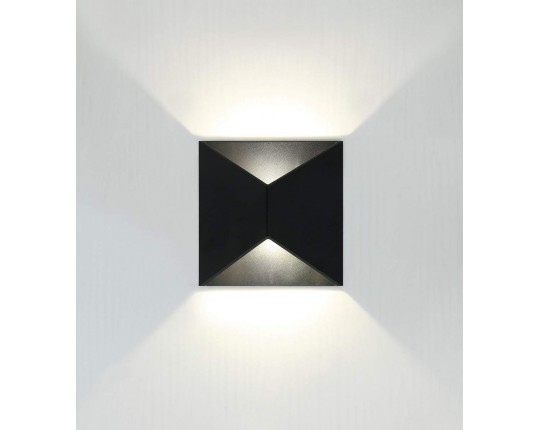 Светильник настенный LED 2*5W 4000K Черный 220V IP54