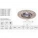 Светильник MR16 встраиваемый поворотный GU5.3 50W G/PN «Греческий орнамент»