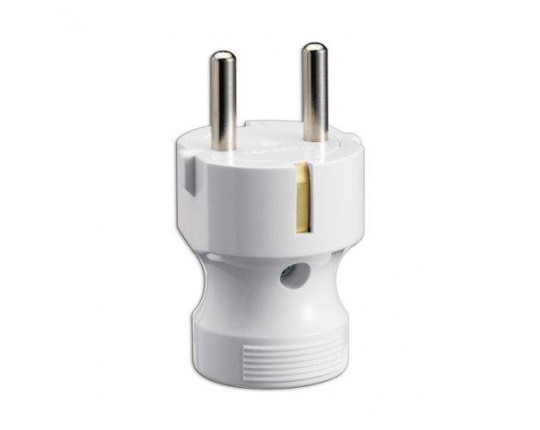 Вилка с заземлением, прямая. 16А 250V WPG 0410