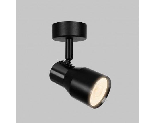 Светильник GU10 1*50W потолочный спот Черный IL.0005.2801-BK