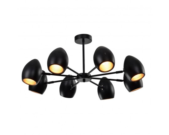 Люстра потолочная Е14 8*60W черный MD.19972-8-S-BK