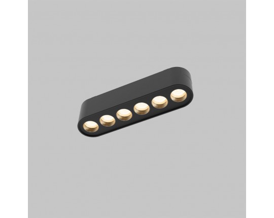 Светильник линейный направленного света для трековой системы UT25 48В 6Вт, 4000K, Черный IL.0007.1101-6 BK