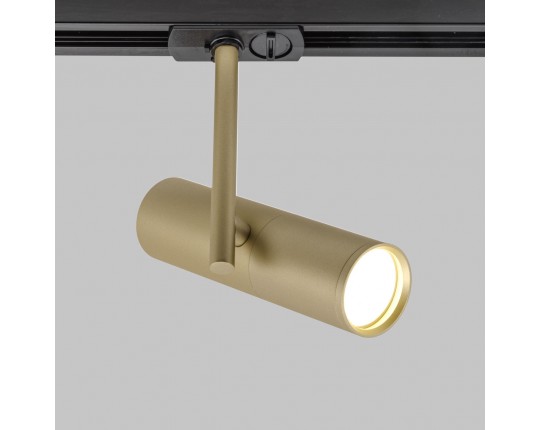 Светильник спот GU10 для трековой системы 1 фазный трек 220В, макс 50Вт, Матовое Золото IL.0010.0012 MG