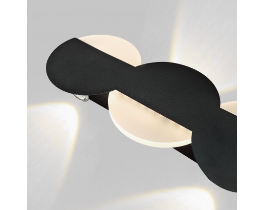 Настенный светильник, LED 6*2W+18W, черный матовый IL.0040.0060-6-MBK