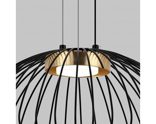 Люстра подвесная, 1*GX53, черный+бронза MD.23104-1-P-BK+BR