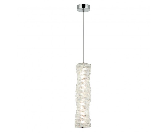 Люстра подвесная светодиодная, LED 18W, 3000К+4000К+6000К, К5 кристалл, 460 мм CR.0808-460-1-P-CH