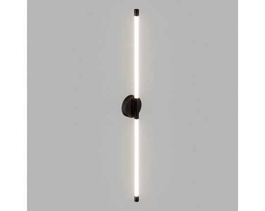 Бра настенное двойное LED 14W, матовый черный PLW-7048-1000SBK