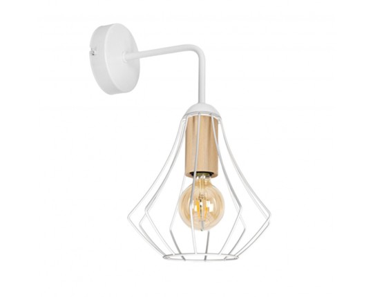 Бра настенное Е27 1*60Вт MD.9053-1-W-WH+WOOD