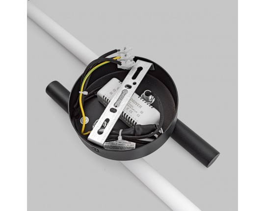 Бра настенное двойное LED 8W, матовый черный PLW-7048-570SBK