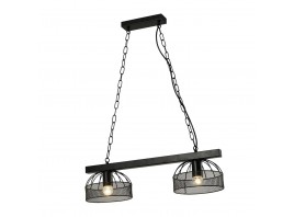 Люстра подвесная Е27 2*60W черный MD.20461-2-P-BK