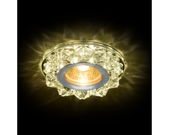 Светильник MR16+LED встраиваемый AL/CLEAR 35Вт+LED 3Вт IL.0026.0503