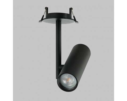 Светильник GU10 1*50W потолочный встраиваемый спот Черный IL.0005.4200-1R-BK