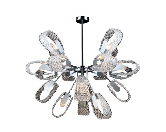 Люстра потолочная 19*G9 MD.2375-19-S-CH+BK