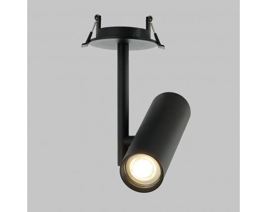 Светильник GU10 1*50W потолочный встраиваемый спот Черный IL.0005.4200-1R-BK