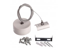 Подвес 2м для накладного шинопровода трековой системы 1 фазный трек 220В, Белый IL.0010.0045