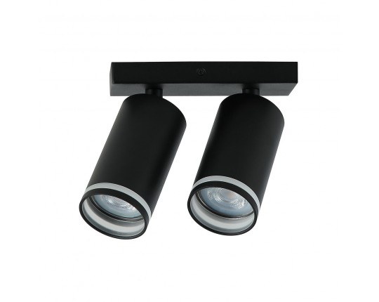 Светильник GU10 2*10W настенный спот Черный IL.0005.2001-2 BK