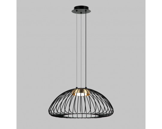 Люстра подвесная, 1*GX53, черный+бронза MD.23104-1-P-BK+BR