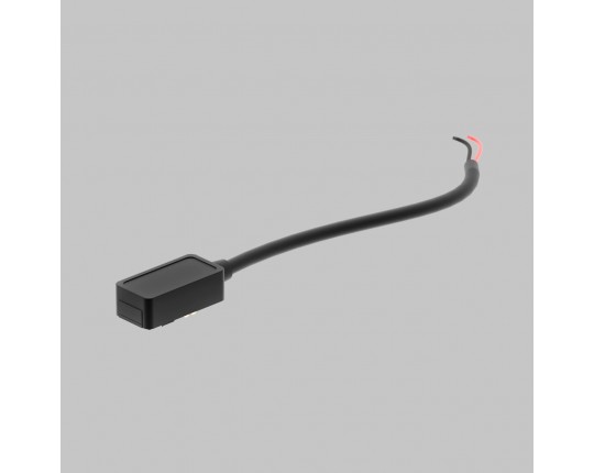 Токоподвод для ультратонкого магнитного шинопровода трековой системы UT25 48В, кабель 0.5м, Черный IL.0007.3007 BK