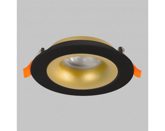 Светильник встраиваемый поворотный GU10 50W Черный/Матовое Золото IL.0029.0009-BMG