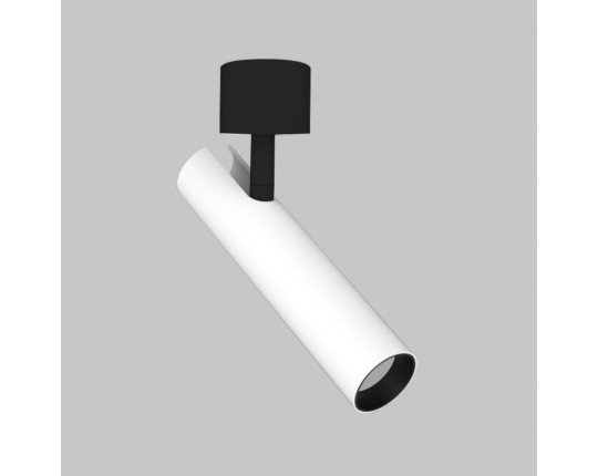 Светильник светодиодный спот 6W настенно-потолочный 220V, LED 3000K, Белый+Черный IL.0005.2201-WBK