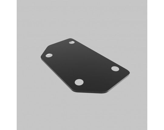 Комплект торцевых заглушек для IL.0007.7001, IL.0007.7002 2шт/уп, трековой системы UT25 48В, Черный IL.0007.7203-BK