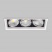 Светильник карданный LED 3*20W встраиваемый, WH IL.0006.2315