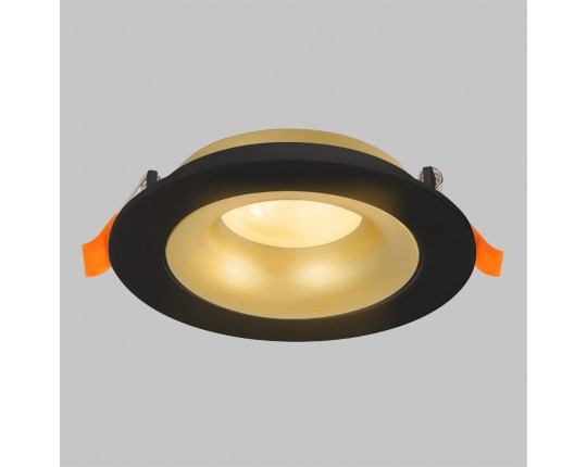 Светильник встраиваемый поворотный GU10 50W Черный/Матовое Золото IL.0029.0009-BMG