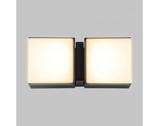 Светильник уличный настенный LED 2*6W 4000K Черный 220V IP54 IL.0014.0026-2-BK