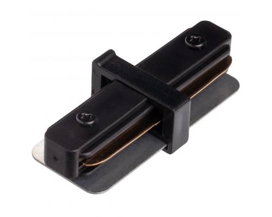 I - соединитель питания для накладного шинопровода трековой системы 1 фазный трек 220В, Черный IL.0010.2140