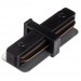 I - соединитель питания для накладного шинопровода трековой системы 1 фазный трек 220В, Черный IL.0010.2140