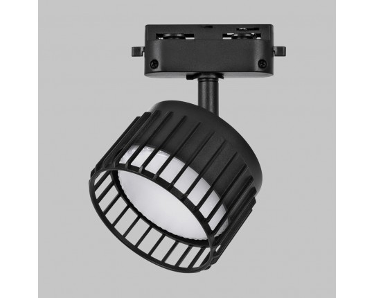 Светильник спот GX53 для трековой системы 1 фазный трек 220В, макс 12Вт, Черный IL.0010.0017-BK