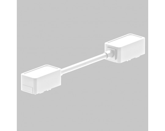 I - соединитель питания для магнитного шинопровода трековой системы UT25 48В, длина 175мм, Белый IL.0007.3010-175-WH