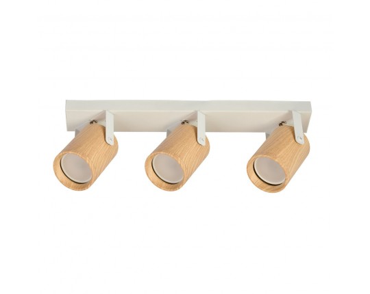 Светильник GU10 3*50W настенный спот Светлое дерево / Белый SP.034-53-86