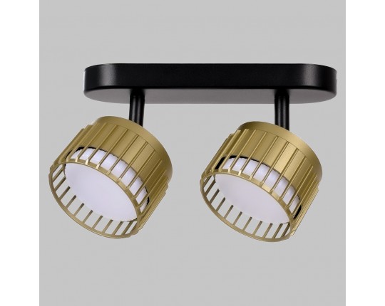 Светильник GX53 2*12W настенно-потолочный спот Черный/Матовое Золото IL.0005.2301-2-BMG