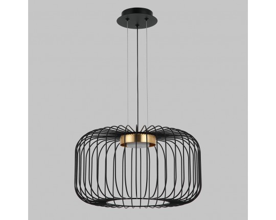 Люстра подвесная, 1*GX53, черный+бронза MD.23105-1-P-BK+BR