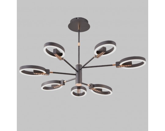 Люстра светодиодная потолочная, 126Вт, пульт ДУ, 3200К+6500К PLC-7056-950