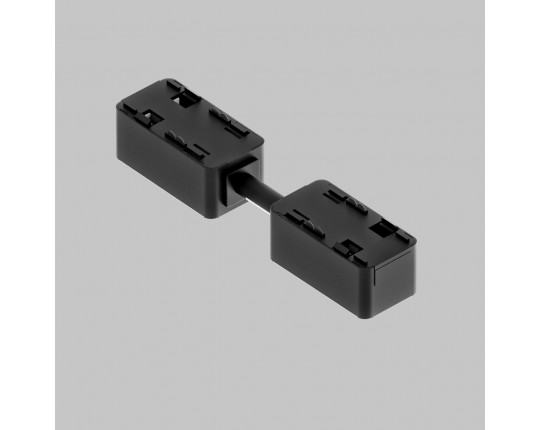 I - соединитель питания для магнитного шинопровода трековой системы UT25 48В, длина 120мм, Черный IL.0007.3010-120-BK