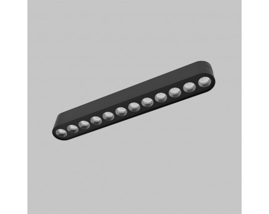 Светильник линейный направленного света для трековой системы UT25 48В 12Вт, 4000K, Черный IL.0007.1101-12 BK