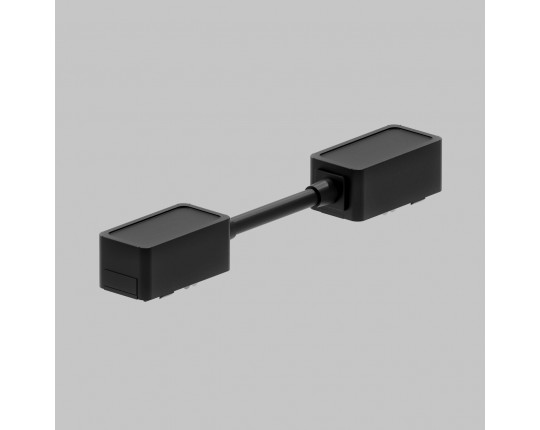 I - соединитель питания для магнитного шинопровода трековой системы UT25 48В, длина 163мм, Черный IL.0007.3010-163-BK