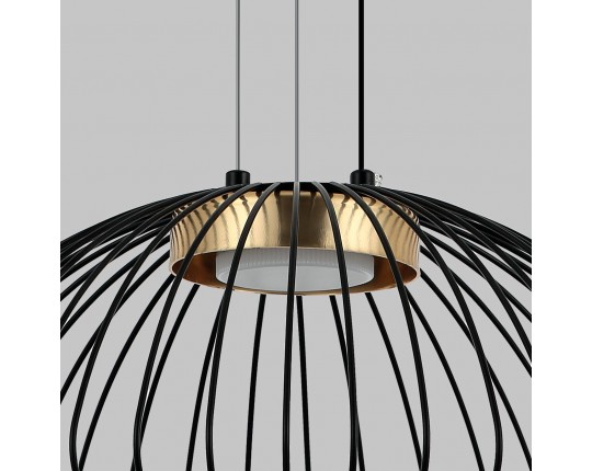 Люстра подвесная, 1*GX53, черный+бронза MD.23104-1-P-BK+BR