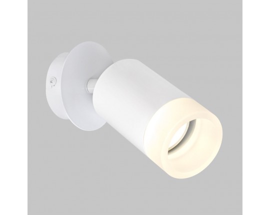 Светильник GU10 1*10W настенный спот Белый. Плафон акрил Белый матовый IL.0005.1501 WH