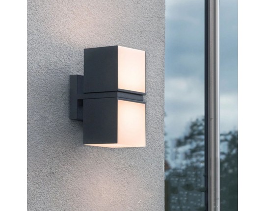 Светильник уличный настенный LED 2*6W 4000K Черный 220V IP54 IL.0014.0026-2-BK