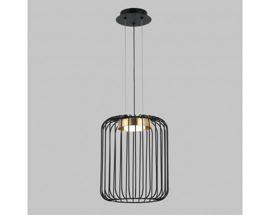 Люстра подвесная, 1*GX53, черный+бронза MD.23106-1-P-BK+BR